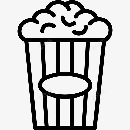 爆米花美味直系图标svg_新图网 https://ixintu.com 爆米花 直系 美味