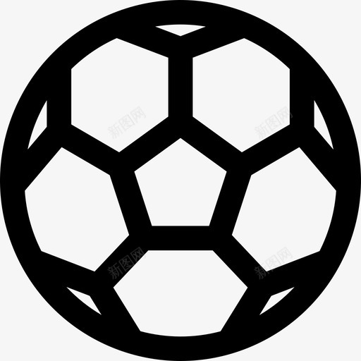 足球学校运动系列直线型图标svg_新图网 https://ixintu.com 学校运动系列 直线型 足球