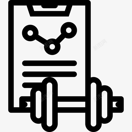 训练运动12线性图标svg_新图网 https://ixintu.com 线性 训练 运动12