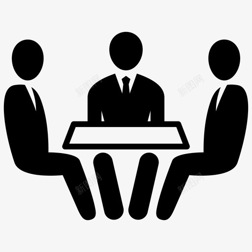 会议董事会业务图标svg_新图网 https://ixintu.com 业务 会议 商人 团队合作 董事会