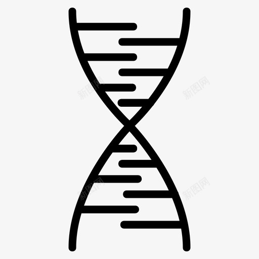 dna链分子图标svg_新图网 https://ixintu.com dna 分子 科技路线 结构 链