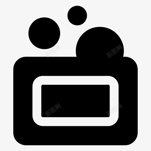 肥皂浴缸泡泡图标svg_新图网 https://ixintu.com 所有尺寸的基本图标 泡泡 洗涤 浴缸 清洁 肥皂 肥皂条