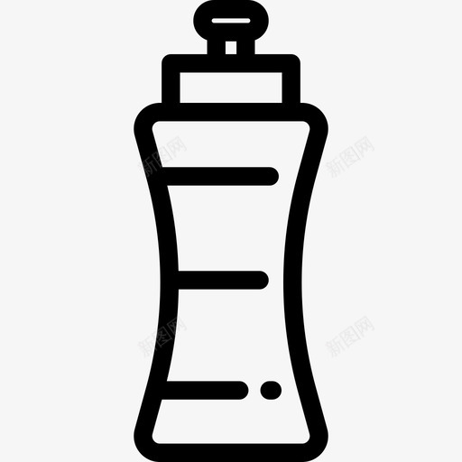 水瓶健身房健身2线性图标svg_新图网 https://ixintu.com 健身房健身2 水瓶 线性