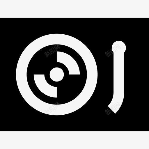 DJ派对元素2填充图标svg_新图网 https://ixintu.com DJ 填充 派对元素2