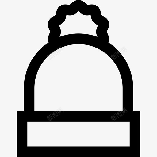 冬季帽子天气11线性图标svg_新图网 https://ixintu.com 冬季帽子 天气11 线性