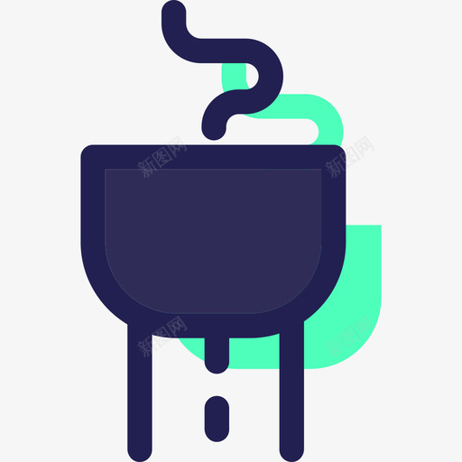 咖啡杯露营3火星人图标svg_新图网 https://ixintu.com 咖啡杯 火星人 露营3