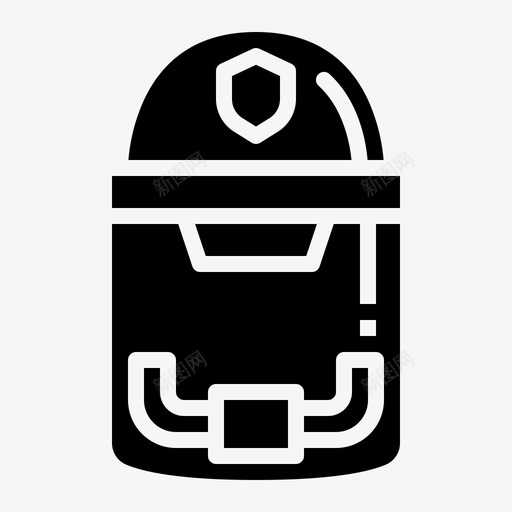 警察头盔防护图标svg_新图网 https://ixintu.com 头盔 警力 警察 防护