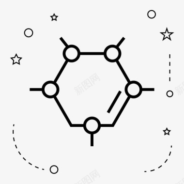 化学分子结构图标图标