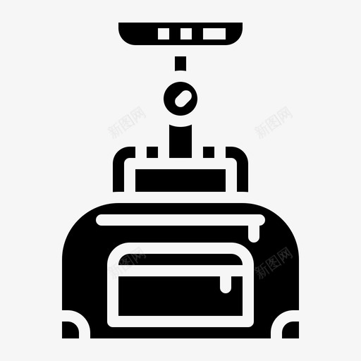 数字行李秤称重量图标svg_新图网 https://ixintu.com 数字行李秤 机场固体 称 重量