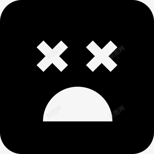 悲伤表情图收集填充图标svg_新图网 https://ixintu.com 填充 悲伤 表情图收集