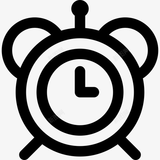 闹钟家具13线性图标svg_新图网 https://ixintu.com 家具13 线性 闹钟