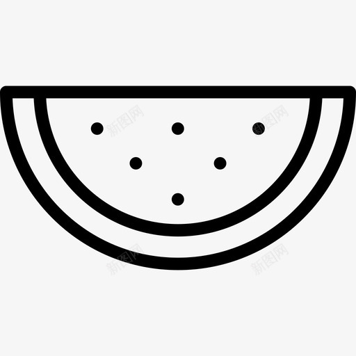 西瓜食品5直链图标svg_新图网 https://ixintu.com 直链 西瓜 食品5