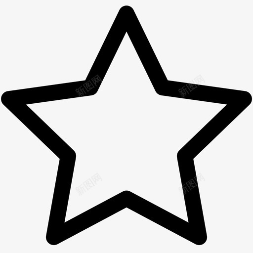 星型书签收藏夹用户界面图标svg_新图网 https://ixintu.com 收藏夹 星型书签 用户界面 用户界面轮廓