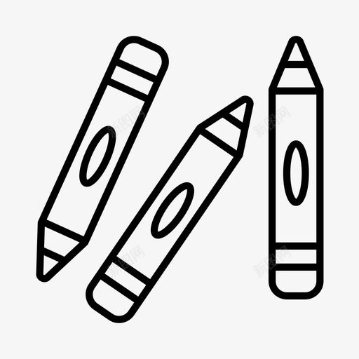 蜡笔学术课堂图标svg_新图网 https://ixintu.com 学术 学校 教育 蜡笔 课堂