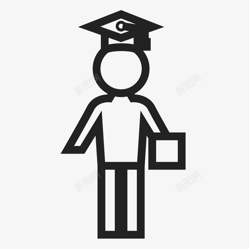 学生男孩人图标svg_新图网 https://ixintu.com 人 学校2 学生 男孩