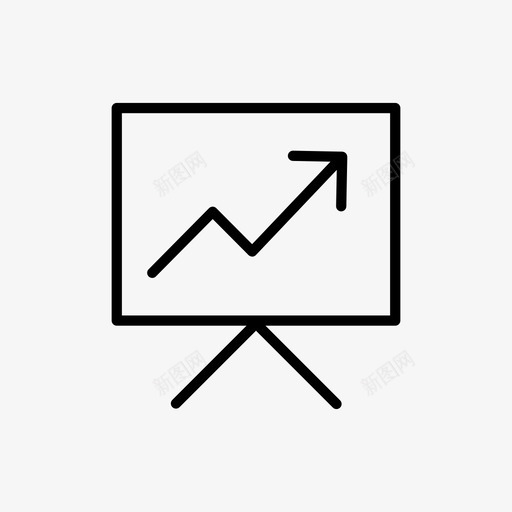 图表业务增长演示图标svg_新图网 https://ixintu.com 业务增长 图表 演示 研讨会