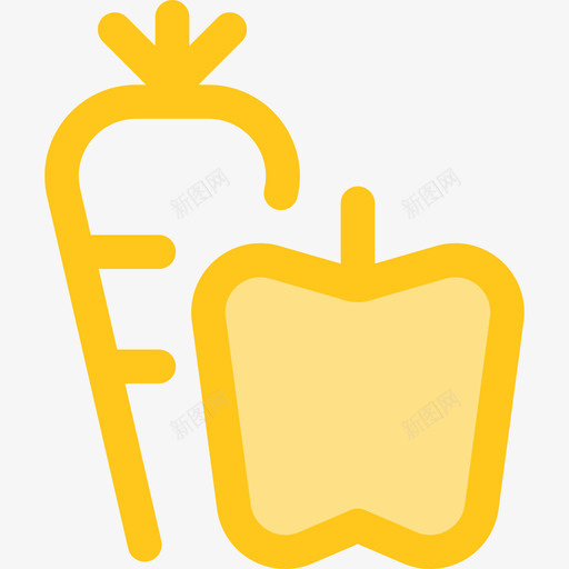 蔬菜生态与自然8黄色图标svg_新图网 https://ixintu.com 生态与自然8 蔬菜 黄色