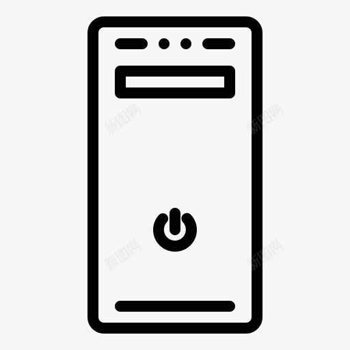 cpu机箱pc功能强大图标svg_新图网 https://ixintu.com cpu机箱 pc 功能强大 技术 设备线