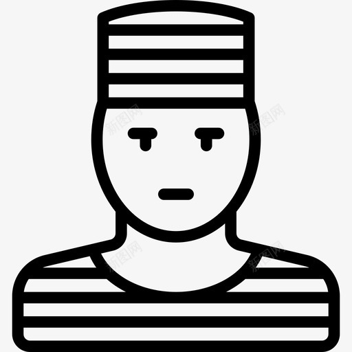 囚犯司法机关直系亲属图标svg_新图网 https://ixintu.com 司法机关 囚犯 直系亲属
