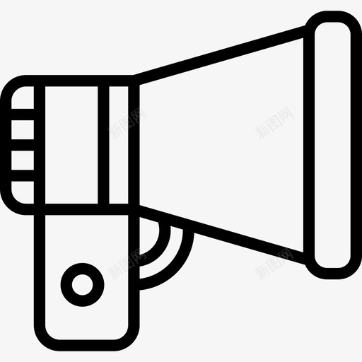 扩音器电子商务11线性图标svg_新图网 https://ixintu.com 扩音器 电子商务11 线性