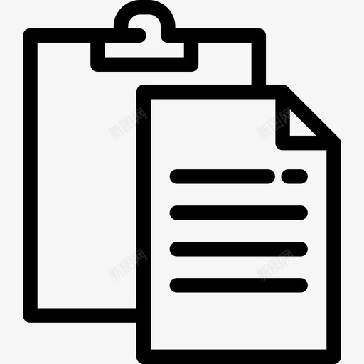 粘贴文本编辑器4线性图标svg_新图网 https://ixintu.com 文本编辑器4 粘贴 线性