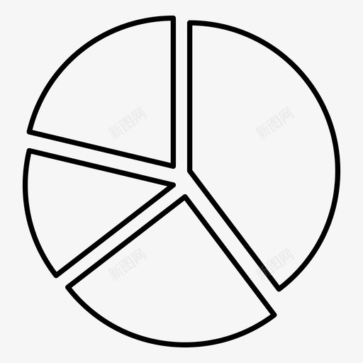 图表分析饼图图标svg_新图网 https://ixintu.com 业务图表和线图 分析 图表 统计 饼图