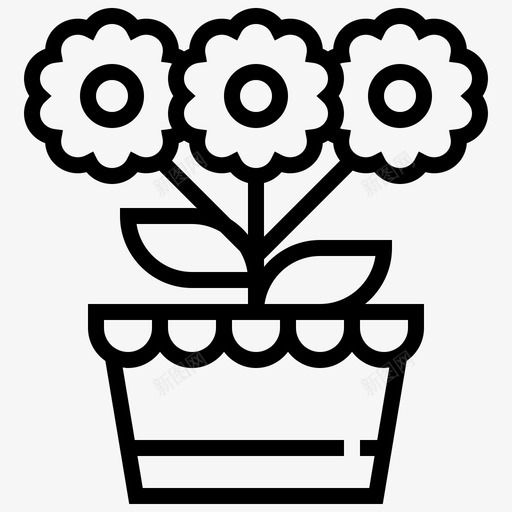 假花装饰家具图标svg_新图网 https://ixintu.com 假花 室内 家具 家具生产线 装饰