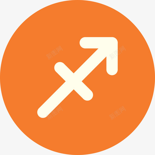 人马座黄道十二宫圆形扁平图标svg_新图网 https://ixintu.com 人马座 圆形扁平 黄道十二宫