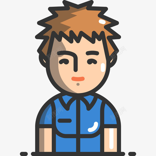 男孩人物化身2线性颜色图标svg_新图网 https://ixintu.com 人物化身2 男孩 线性颜色