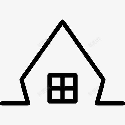 屋顶建筑汇编线性图标svg_新图网 https://ixintu.com 屋顶 建筑汇编 线性