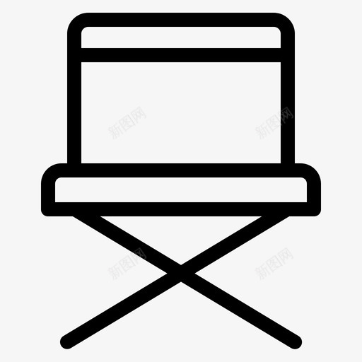 椅子露营椅图标svg_新图网 https://ixintu.com 椅子 露营椅