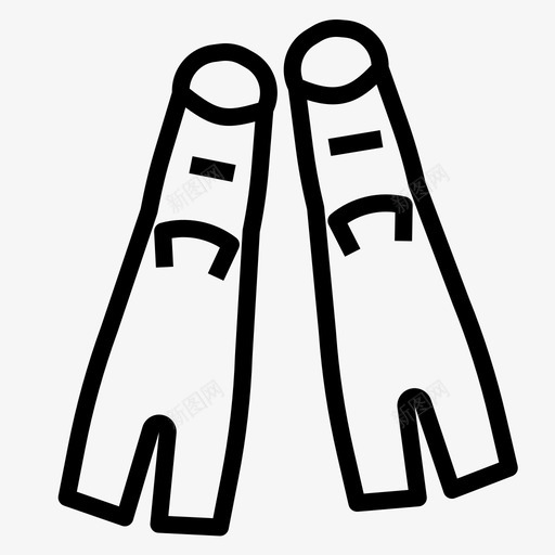 脚蹼脚掌踏板图标svg_新图网 https://ixintu.com 粉嫩足底 脚掌 脚蹼 行走器2 足底 踏板