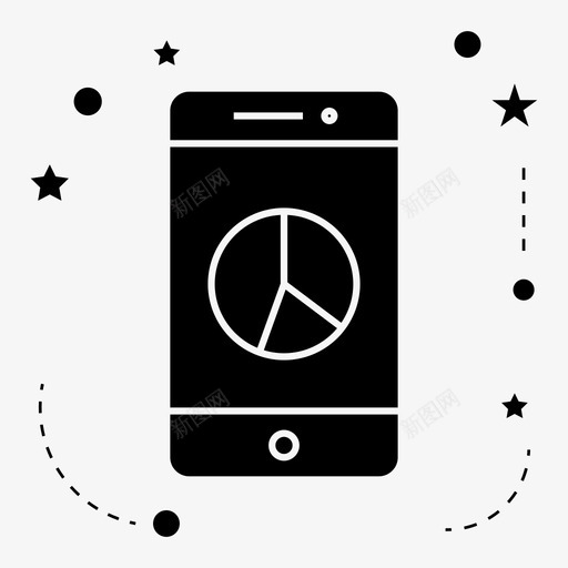 图表头部手机图标svg_新图网 https://ixintu.com 图表 头部 手机 技术 智能手机