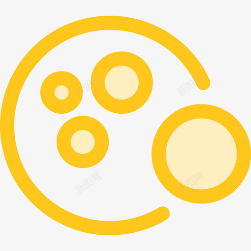 月亮宇宙5黄色图标svg_新图网 https://ixintu.com 宇宙5 月亮 黄色