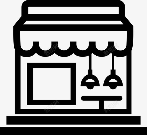 商店建筑物店面图标svg_新图网 https://ixintu.com 商店 店面 建筑物 购物