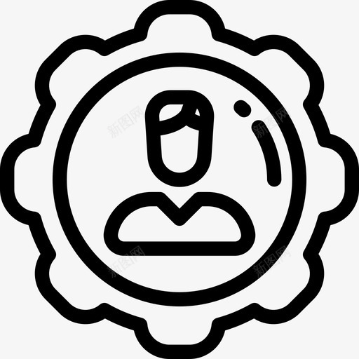 工作企业管理2直线型图标svg_新图网 https://ixintu.com 企业管理2 工作 直线型