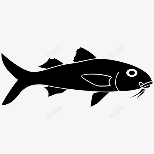 山羊鱼海洋礁石图标svg_新图网 https://ixintu.com 山羊鱼 水生生物 海洋 礁石