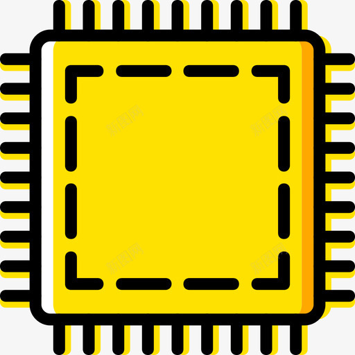 补丁缝纫4黄色图标svg_新图网 https://ixintu.com 缝纫4 补丁 黄色