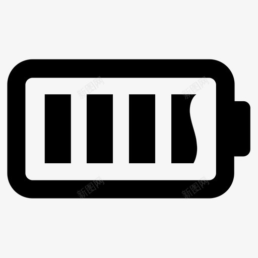 电池已满充电电源图标svg_新图网 https://ixintu.com 充电 基本5 电池已满 电源