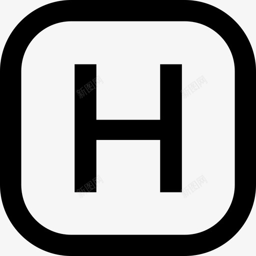 医院医疗保健图标集粗体圆形svg_新图网 https://ixintu.com 医疗保健图标集 医院 粗体圆形