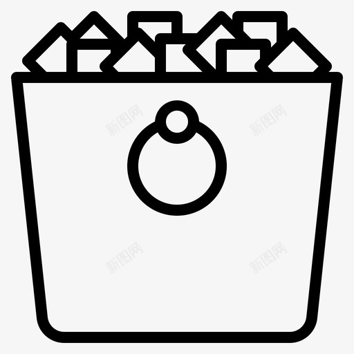冰桶饮料冷藏图标svg_新图网 https://ixintu.com 冰桶 冷冻 冷藏 饮料