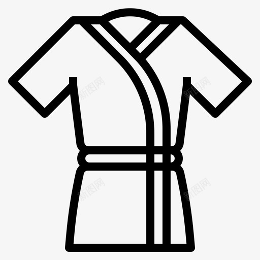 长袍美女衣服图标svg_新图网 https://ixintu.com 大袍子 美女 耐心 衣服 长袍