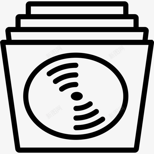 乙烯基音乐收藏2线性图标svg_新图网 https://ixintu.com 乙烯基 线性 音乐收藏2