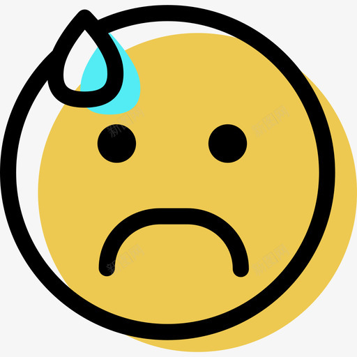 紧张颜色情绪资产图标svg_新图网 https://ixintu.com 紧张 颜色情绪资产