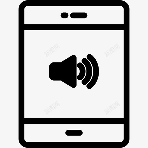 声音设备显示器图标svg_新图网 https://ixintu.com ipad 声音 平板电脑 平板电脑vol2 技术 显示器 设备