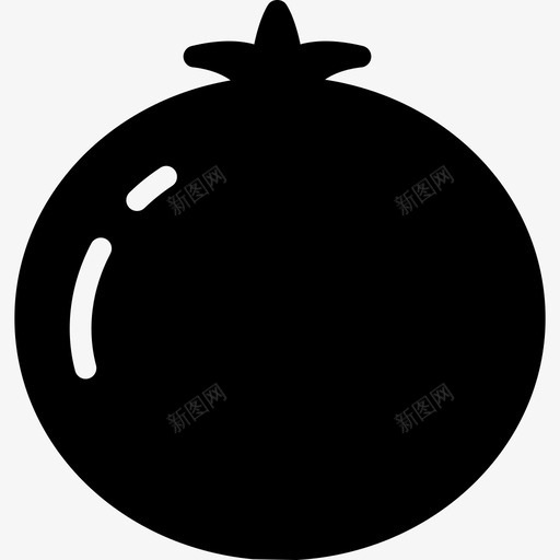 石榴美食收藏填充图标svg_新图网 https://ixintu.com 填充 石榴 美食收藏