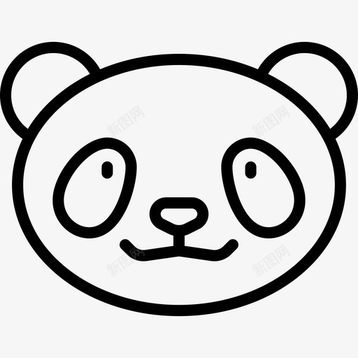 熊猫中国6直系图标svg_新图网 https://ixintu.com 中国6 熊猫 直系
