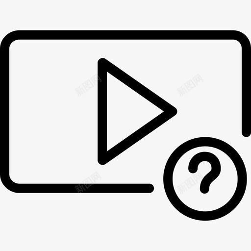 播放按钮音乐声音线性图标svg_新图网 https://ixintu.com 播放按钮 线性 音乐声音