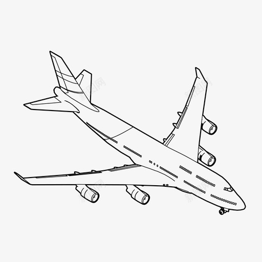 飞机波音飞行图标svg_新图网 https://ixintu.com 旅行 波音 波音飞机 飞机 飞行