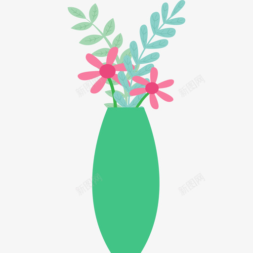 花瓶家具套装2图标svg_新图网 https://ixintu.com 家具套装2 花瓶